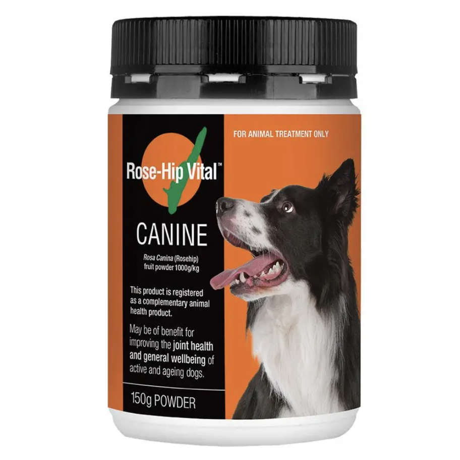 Rose-Hip Vital Canine – Natural Joint Supplement for Dogs | Hip & Mobility Support Powder 150g