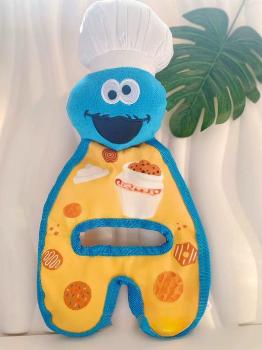 Plush Dog Toy: Chef Cookie – Fun Crinkle & Tug Toy for Small to Medium Dogs - DD PET