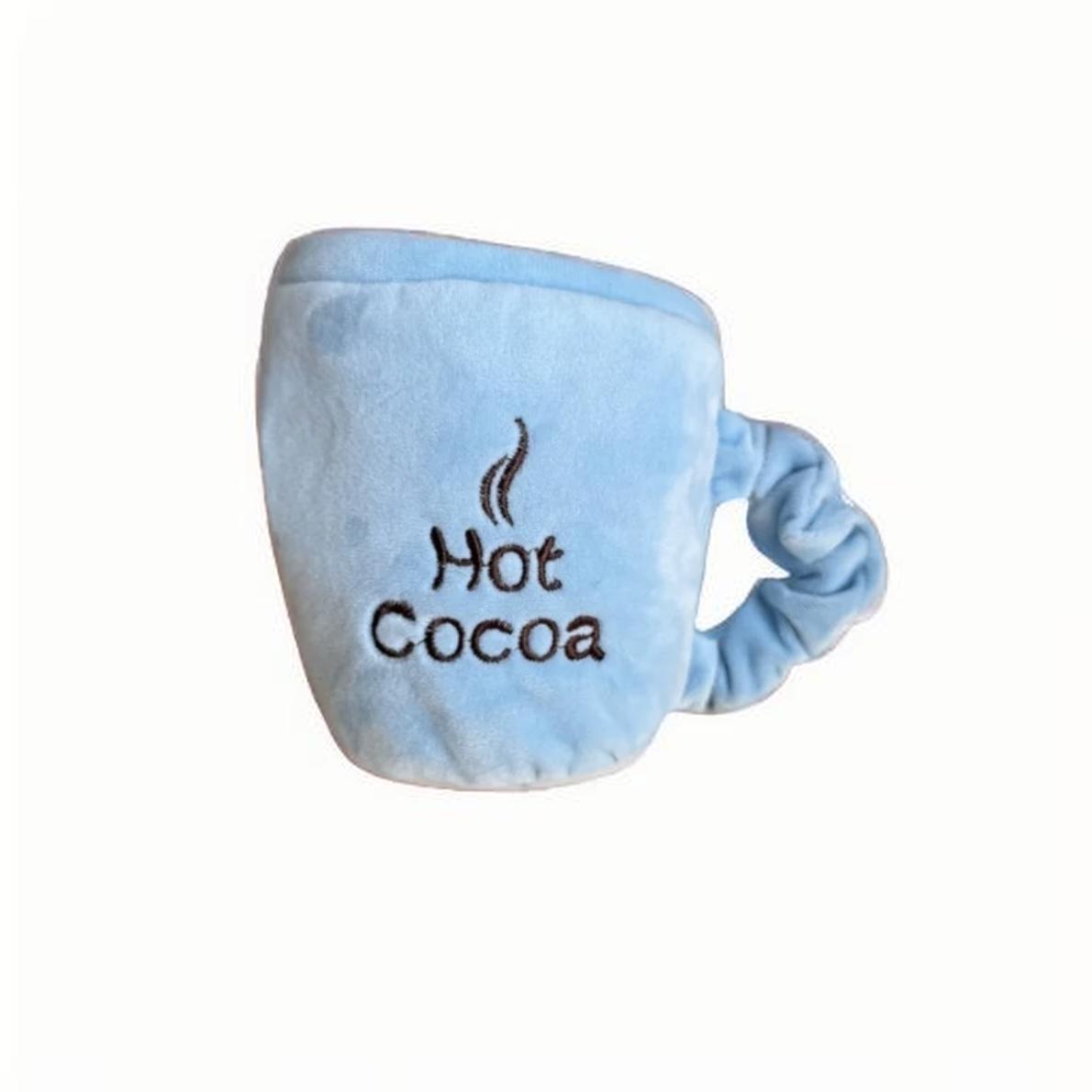 Interactive Hot Cocoa Plush Dog Toy – Treat-Hiding Crinkle Cup with Squeaker | Enrichment Toy for Dogs & Puppies - DD PET