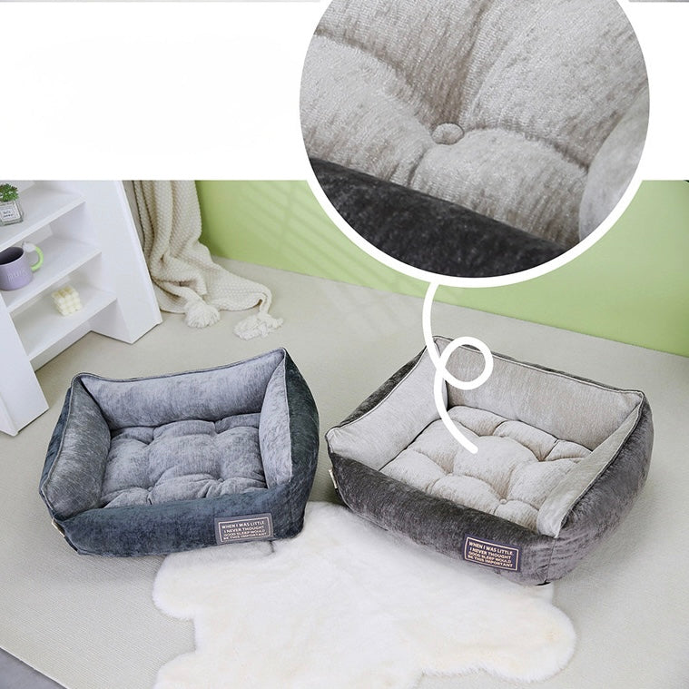 Luxury Plush Dog Bed– Fully Detachable & Washable - DD PET