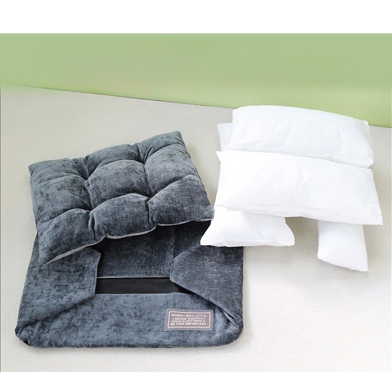 Luxury Plush Dog Bed– Fully Detachable & Washable - DD PET