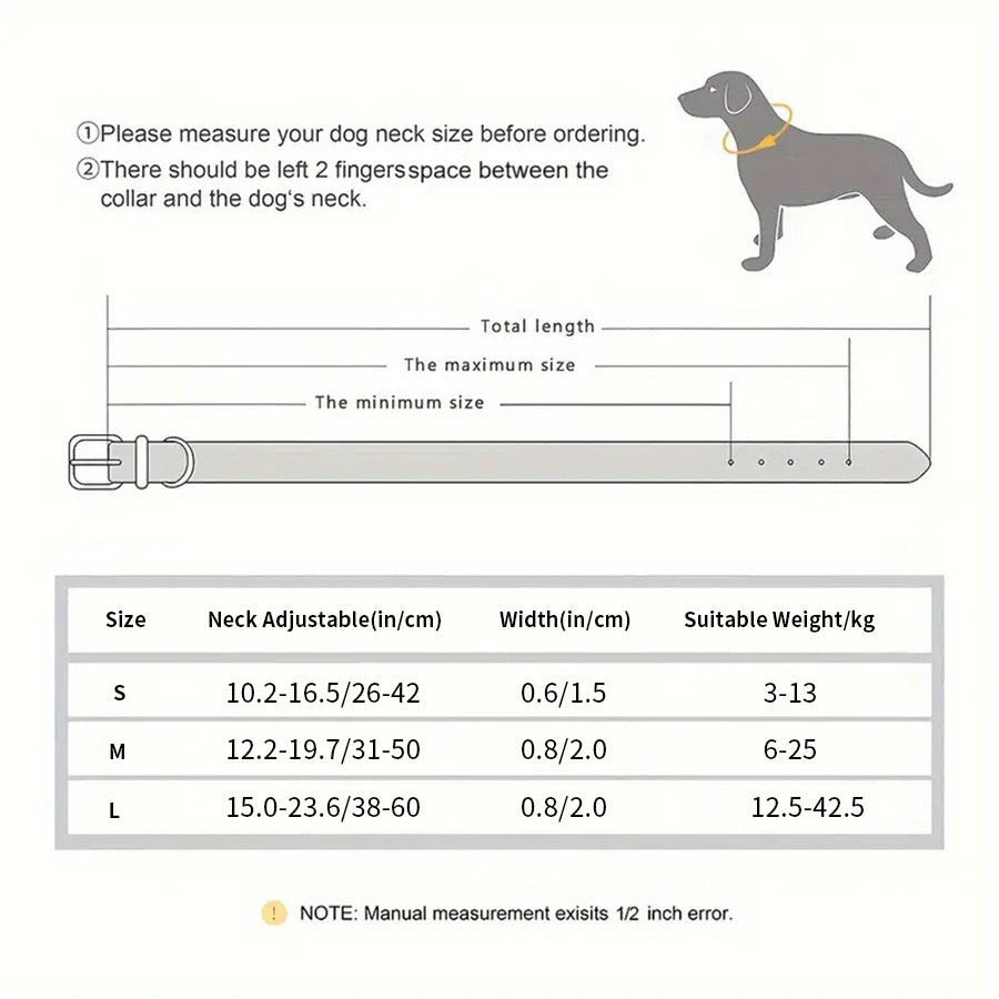 Personalised Engraveable Clip Dog Collar – Adjustable & Quick-Release - DD PET
