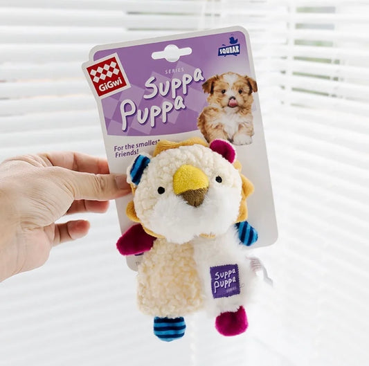 GiGwi Suppa Puppa Plush Squeaky Dog Toy – Soft & Interactive for Small Dogs - DD PET