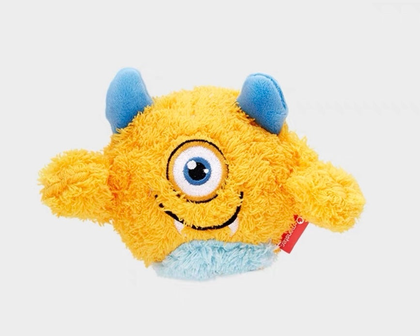 QMonster Squeaky Plush Dog Toy – Soft, Durable & Chew Ball - DD PET