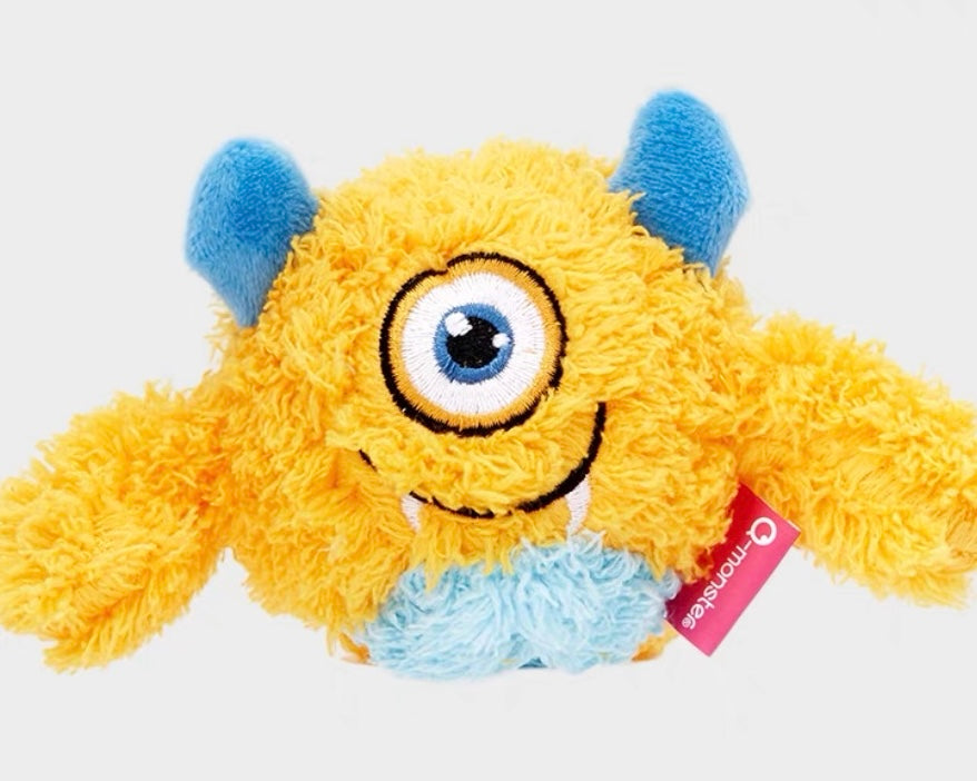 QMonster Squeaky Plush Dog Toy – Soft, Durable & Chew Ball - DD PET