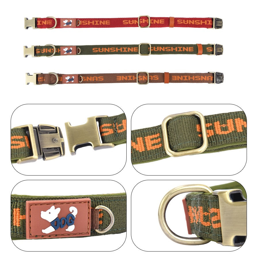 Personalised Engraveable Clip Dog Collar – Adjustable & Quick-Release - DD PET