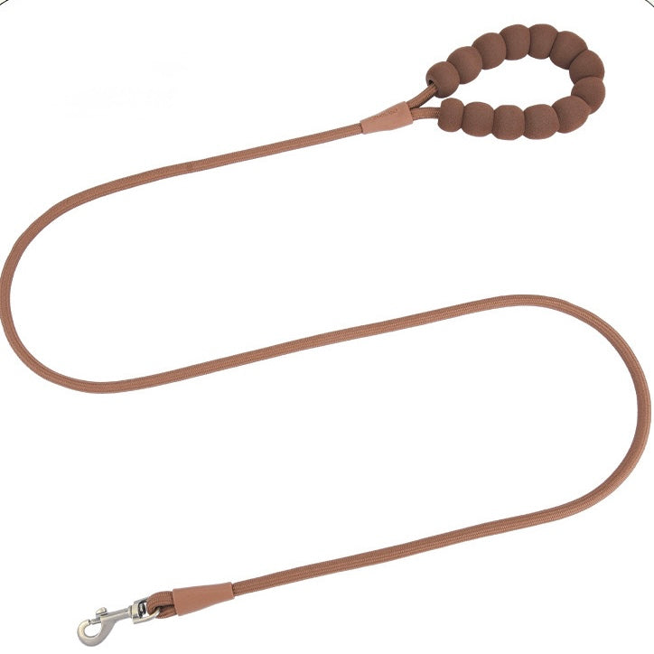 Grip Dog Leash with Soft Beaded Handle - Durable Nylon Rope for All Dogs - DD PET