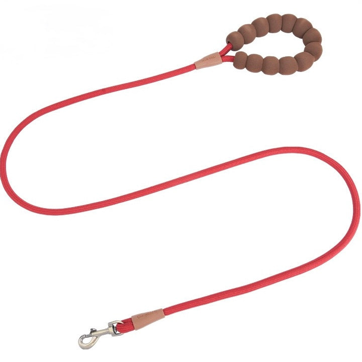 Grip Dog Leash with Soft Beaded Handle - Durable Nylon Rope for All Dogs - DD PET