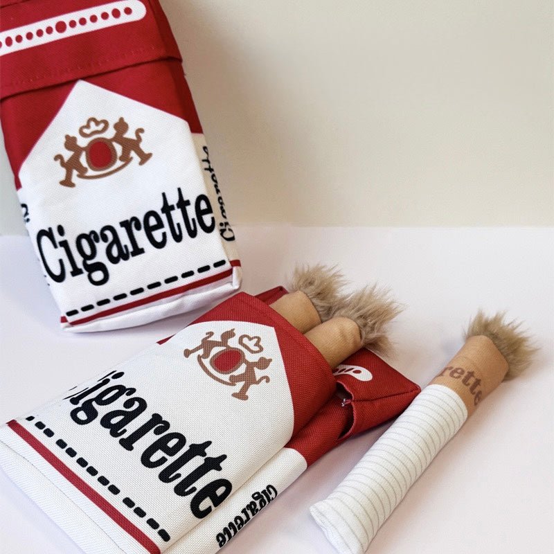 Interactive Cigarette Pack Plush Snuffle Dog Toy - DD PET