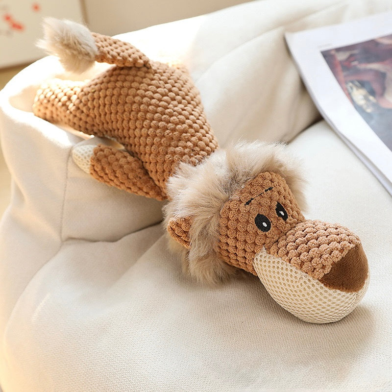 π¦ππΊ Squeaky Knitted Animal Plush Toy for Dogs πΆ | Soft, Snuggly & Fun Sounds! - DD PET