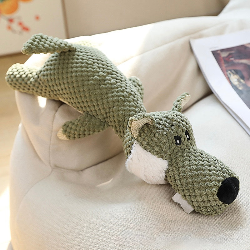 π¦ππΊ Squeaky Knitted Animal Plush Toy for Dogs πΆ | Soft, Snuggly & Fun Sounds! - DD PET