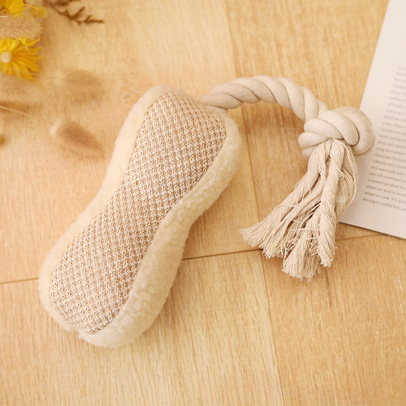 š§µ Natural Fabric Rope Dog Toys š¶ | Tug, Chew & Playtime Fun! - DD PET