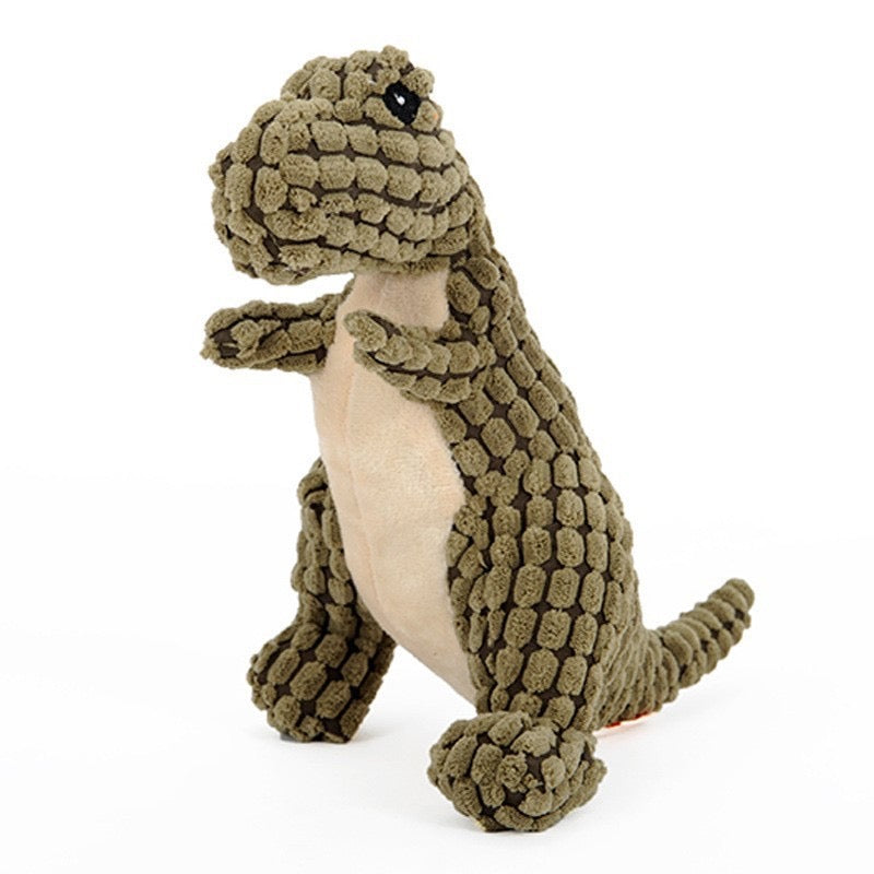 ๐ฆ Dino Squeaky Plush Toy for Dogs ๐พ | Soft & Cuddly Jurassic Fun - DD PET