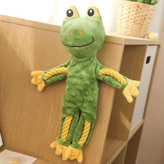 🐸🐻🦊Animal Rope Plush Toy for Dogs | Soft, Durable & Tug-Ready! - DD PET