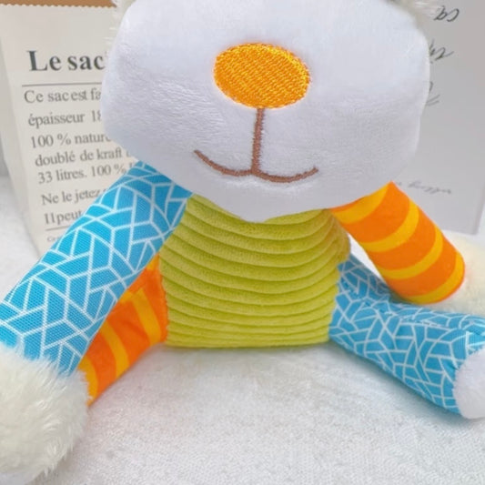 🧸Colorful Plush Squeaky Dog Toy – Soft & Durable Chew Toy for Small to Medium Dogs - DD PET