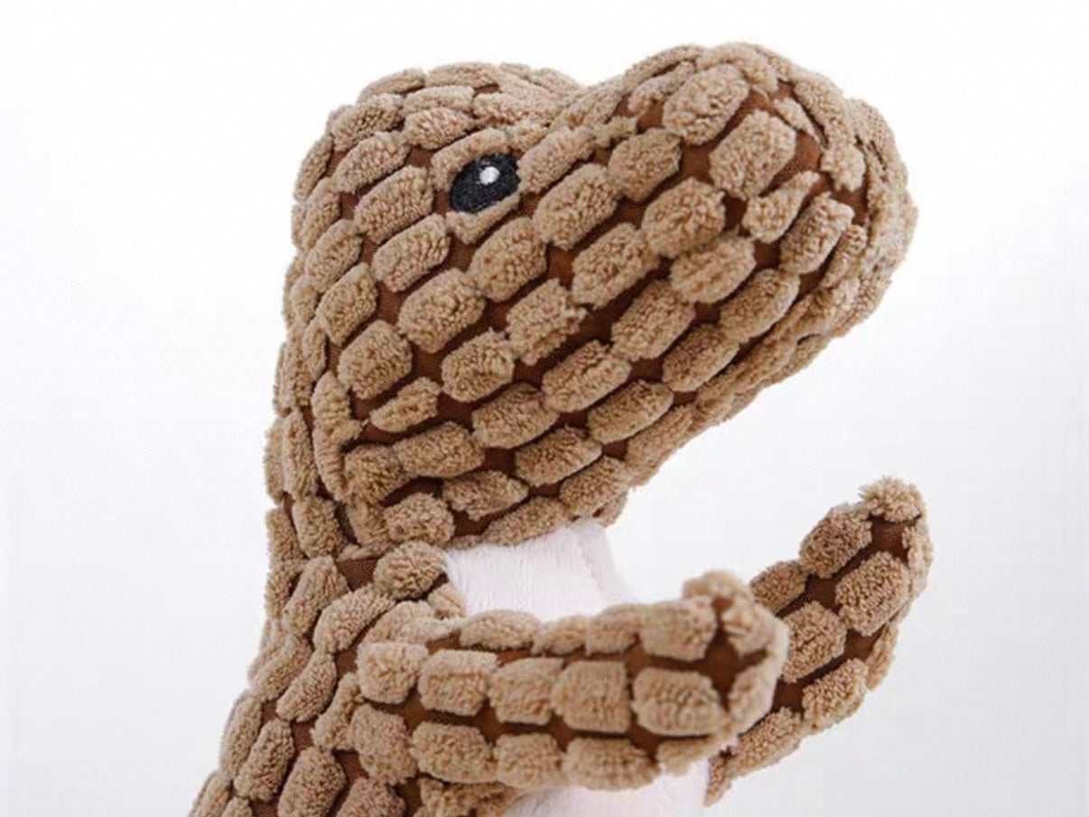 ๐ฆ Dino Squeaky Plush Toy for Dogs ๐พ | Soft & Cuddly Jurassic Fun - DD PET