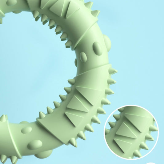 🌀 TPR Textured Ring Chew Toy for Dogs 🐾 | Durable, Dental-Friendly & Fun! - DD PET