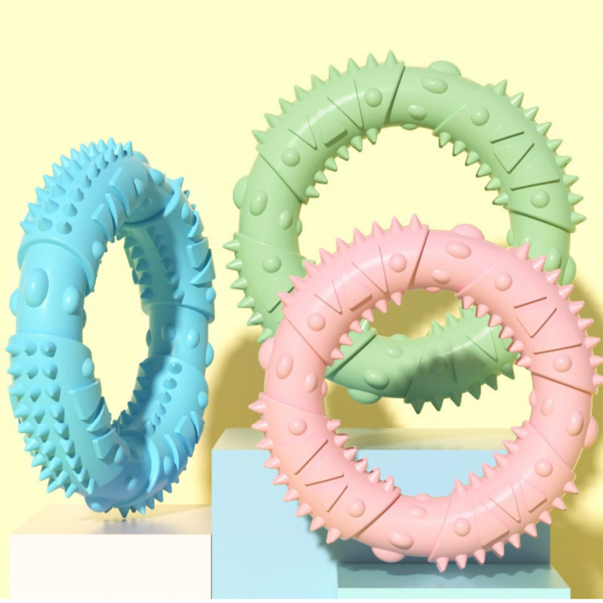 π TPR Textured Ring Chew Toy for Dogs πΎ | Durable, Dental-Friendly & Fun! - DD PET