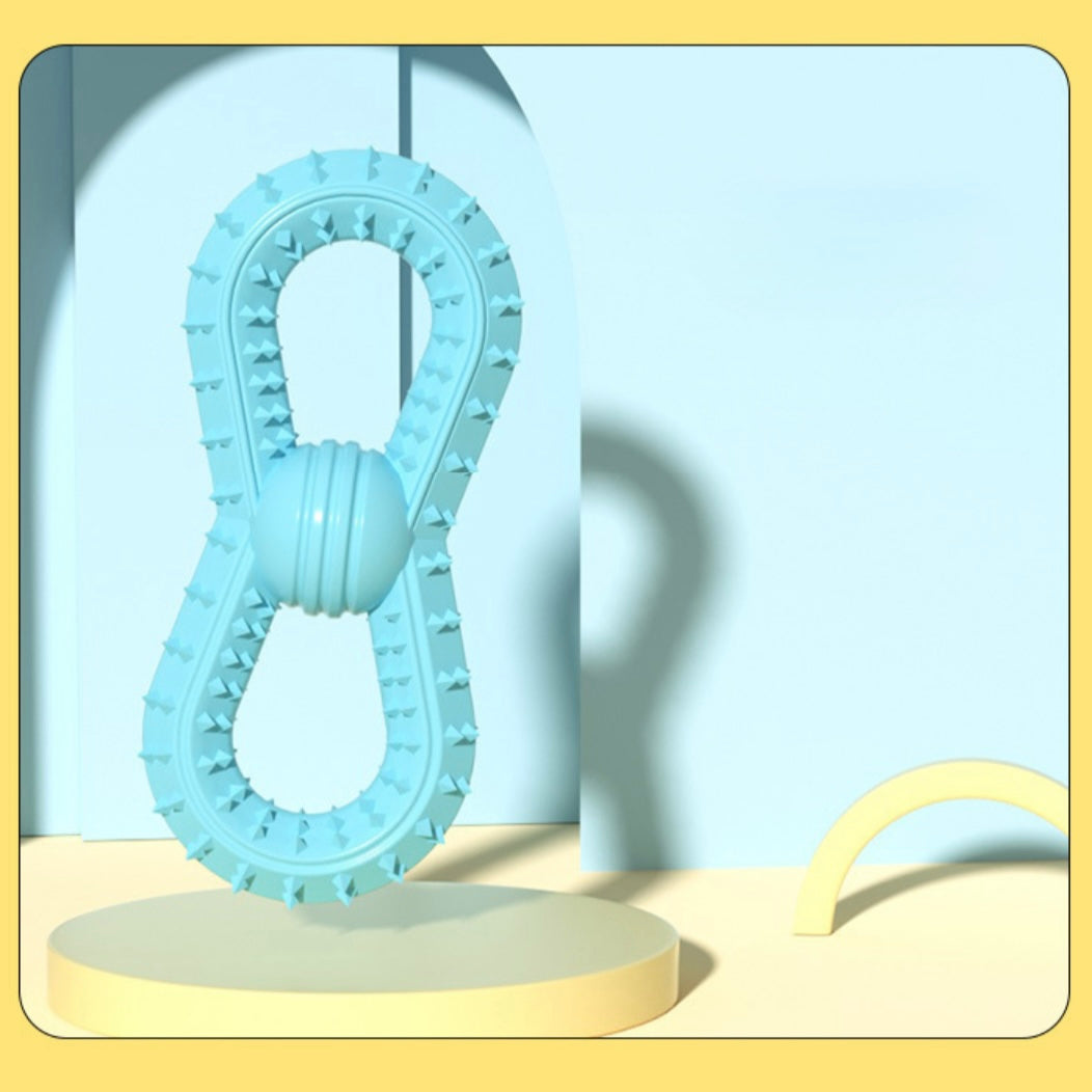 ♾️ TPR Infinity Chew Toy for Dogs 🐾 | Durable, Fun & Dental-Friendly - DD PET