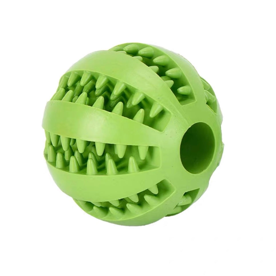 π Rubber Treat Dispensing Dog Ball | Chew, Clean & Feed in One! - DD PET