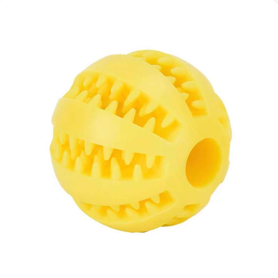 π Rubber Treat Dispensing Dog Ball | Chew, Clean & Feed in One! - DD PET
