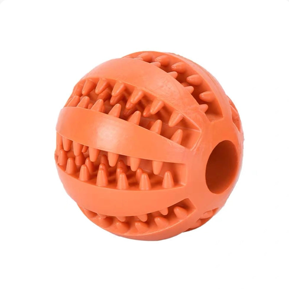 π Rubber Treat Dispensing Dog Ball | Chew, Clean & Feed in One! - DD PET