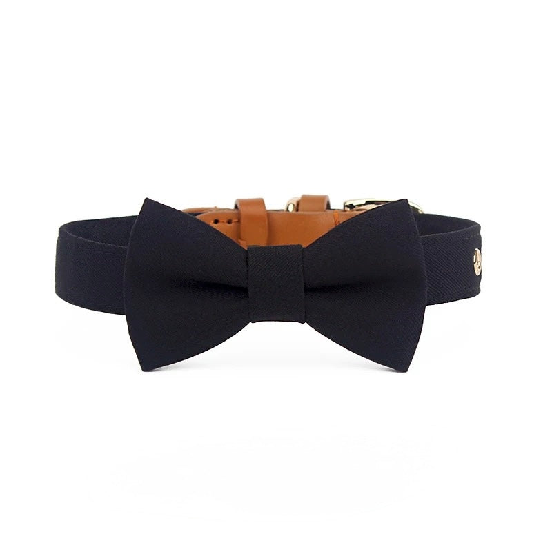 Luxury Bow Tie Dog Collar – Elegant & Adjustable - DD PET
