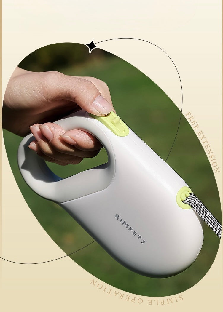 KIMPET 5M Retractable Dog Leash – Tangle-Free, Automatic Pet Walking Leash
