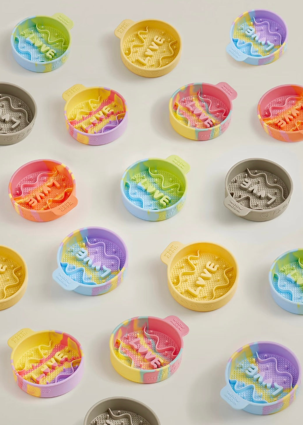 Colourful Silicone Slow Feeder Bowl for Dogs & Cats – Anti-Slip, Dishwasher Safe, Multiple Colours