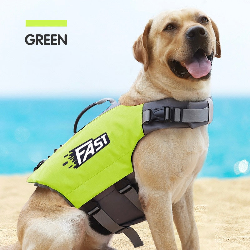 High Visibility Dog Life Jacket – Reflective & Easy-Grab Safety Vest