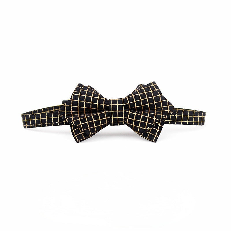 Elegant Adjustable Bow Tie Cat Collar – Breakaway Safety Design