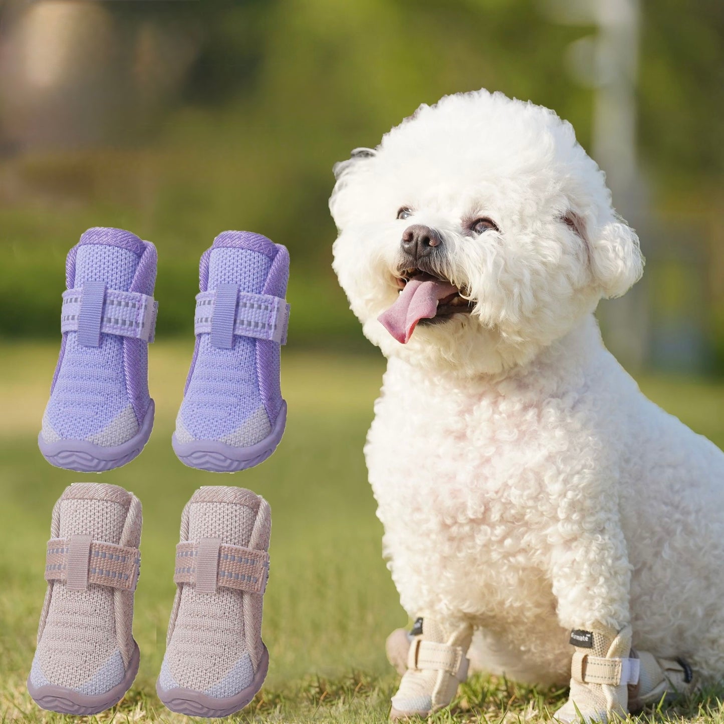 Breathable Soft Dog Shoes for Small Dogs – Lightweight, Stylish, Anti-Slip, Summer Paw Protection