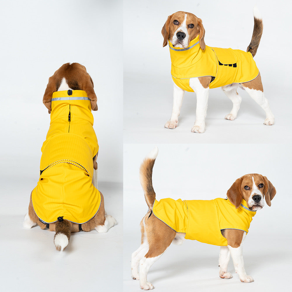 Waterproof Dog Jacket/raincoat with Reflective Strips