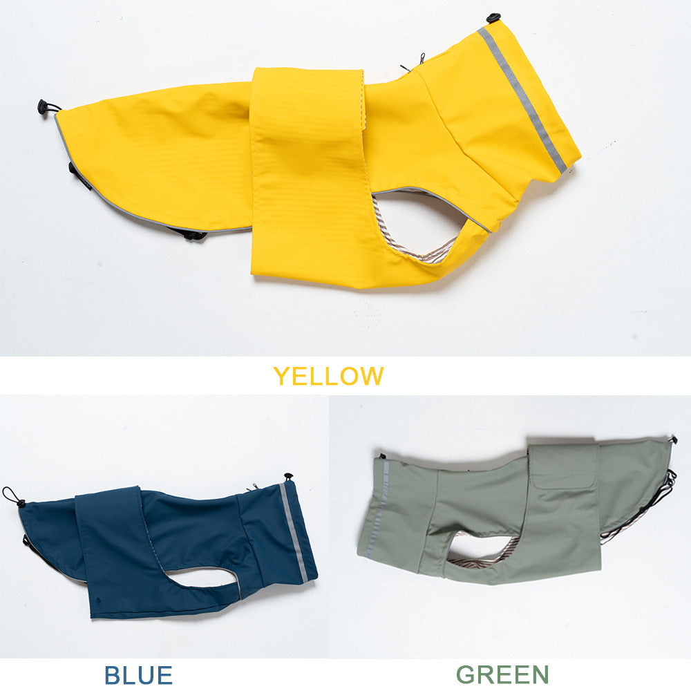 Waterproof Dog Jacket/raincoat with Reflective Strips