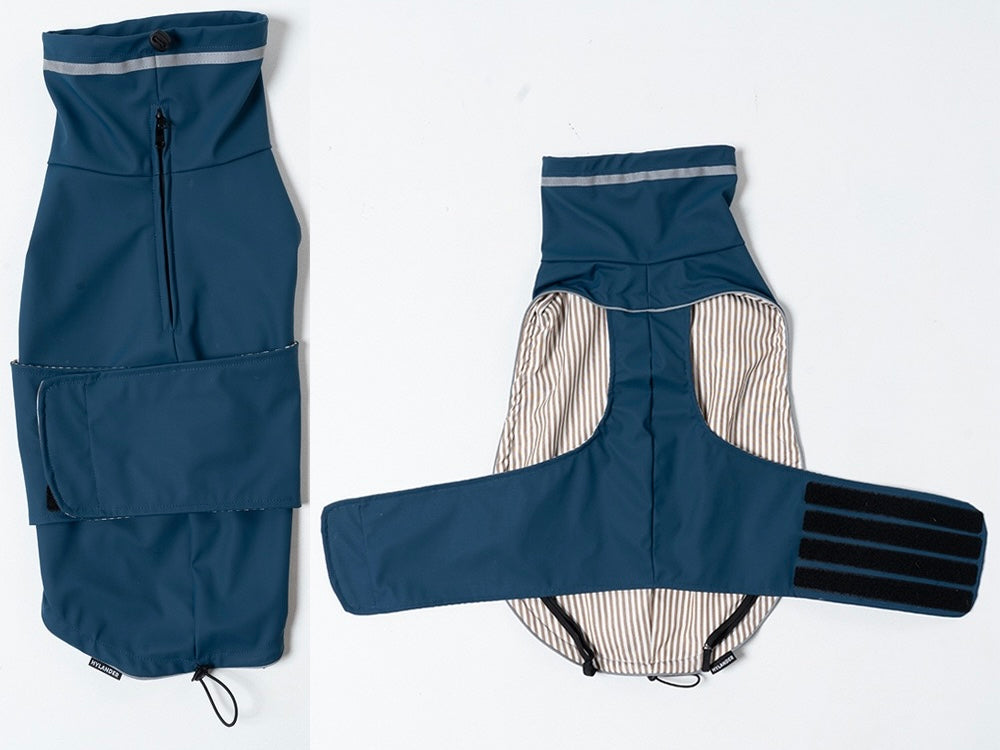 Waterproof Dog Jacket/raincoat with Reflective Strips