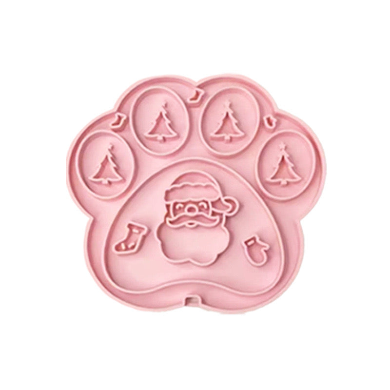 Silicone Dog Lick Mat – Suction Cup Feeding Plate for Anxiety Relief & Enrichment