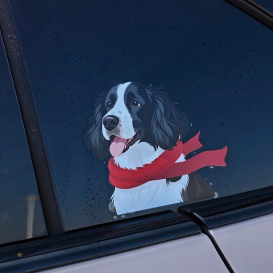 Large Dog Car Sticker - Cute Golden Retriever, Labrador Window Decals| Weather-proof