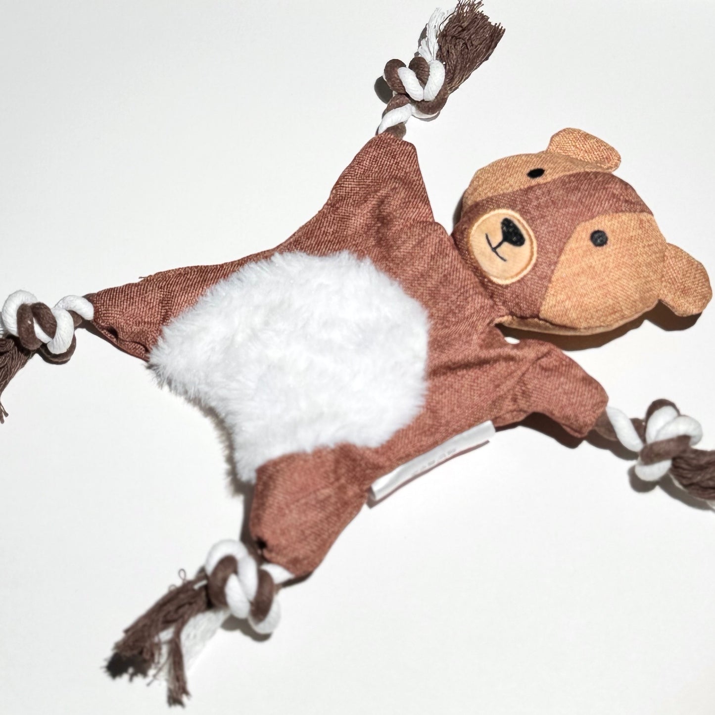 🐿🦊🦝🐻 Plush Forest Friends Rope Toys – Fox, Squirrel, Raccoon&Bear - DD PET