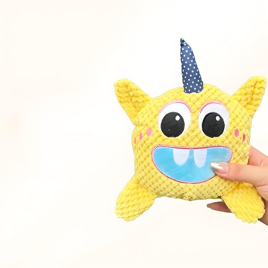Funny Monster Squeaky Dog Toy – Soft Plush Chew Toy for Small to Medium Dogs - DD PET