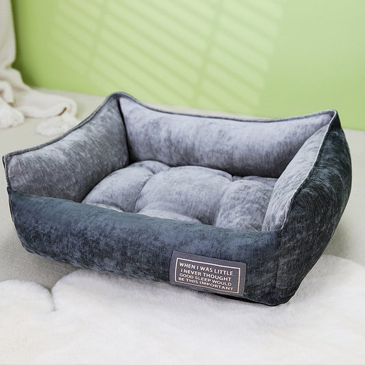 Luxury Plush Dog Bed– Fully Detachable & Washable - DD PET