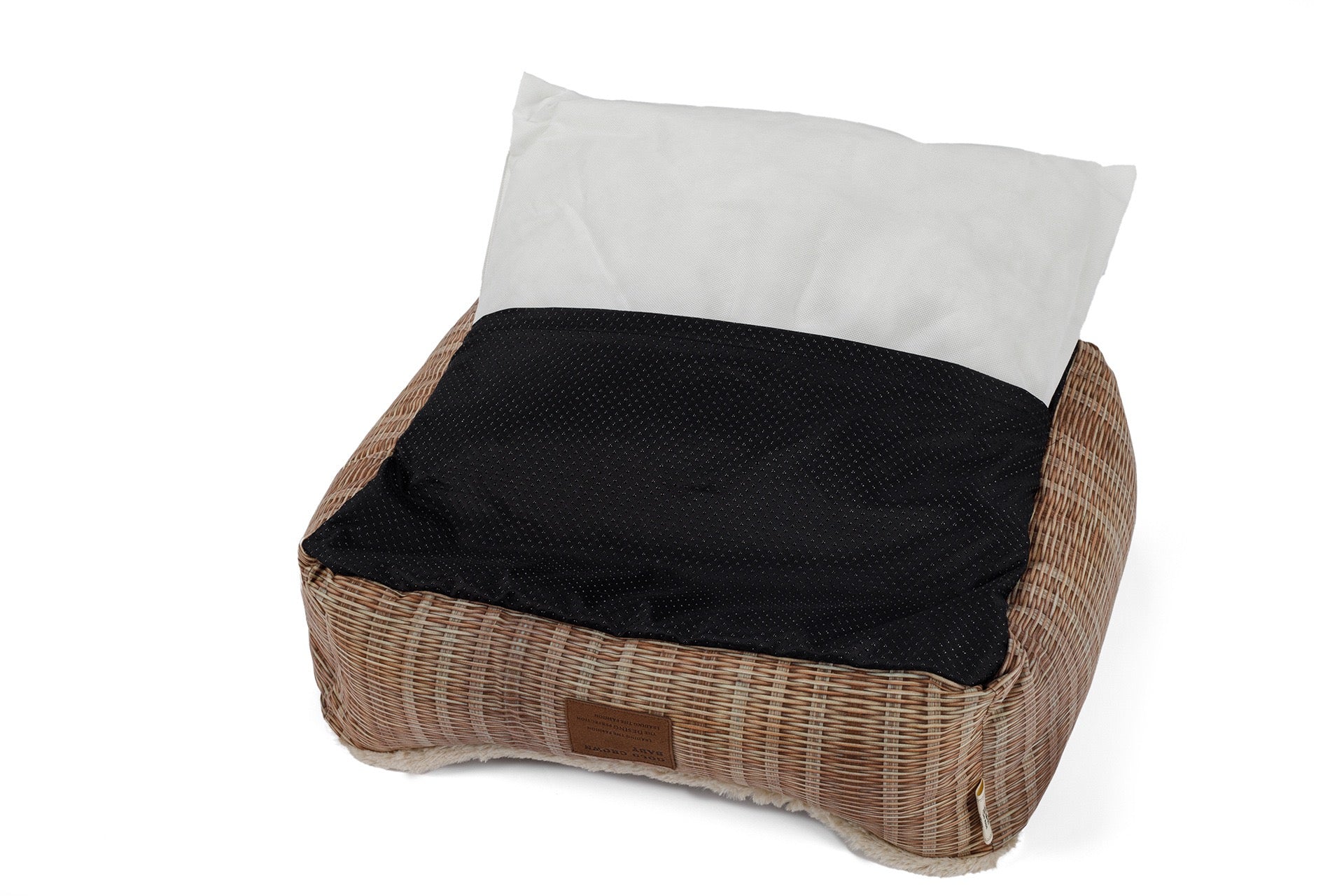 Luxury Woven Rattan Pet Bed for Dogs and Cats - DD PET