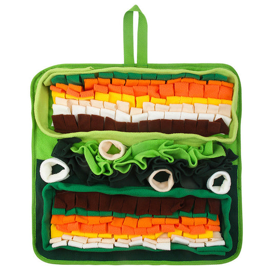 🥬 Interactive Snuffle Mat for Dogs | Multi-Layer Foraging Puzzle Pad - DD PET