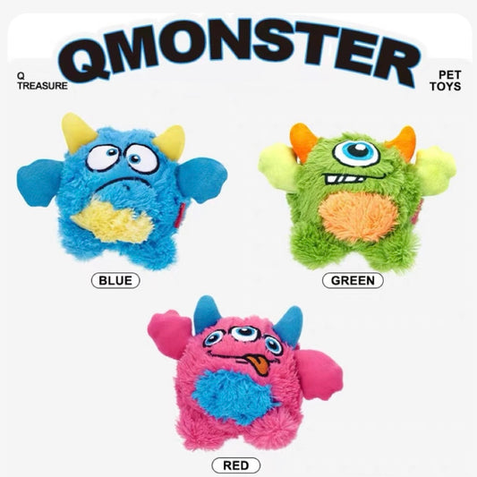 QMonster Plush Squeaky Dog Toy – Soft & Durable Chew Toy for Small & Medium Dogs - DD PET