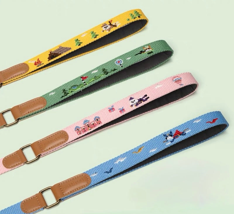 Premium Mosaic Embroidered Dog Collar & Leash Set – Durable, Stylish & Comfortable ✨ - DD PET