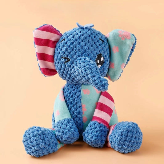 🐘 Plush Squeaky Dog Toys – Elephant - DD PET