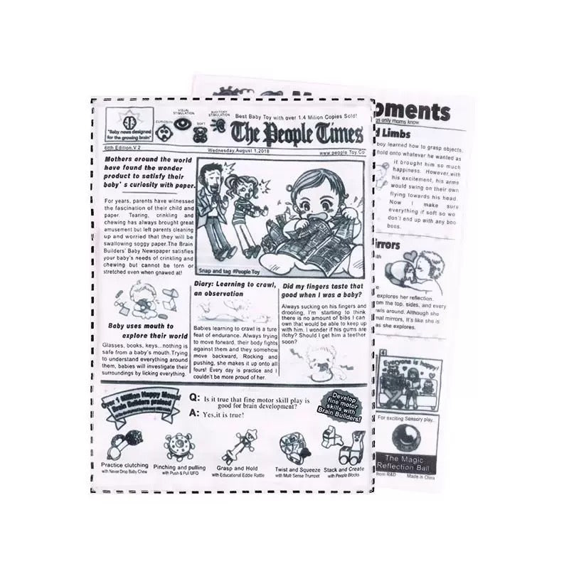 Paper Crinkle Dog Toy – Durable Squeaky Toy with Newspaper & Poker Card Design for Small to Medium Dogs - DD PET
