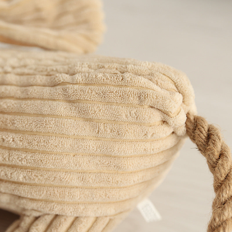 Plush Rope Dog Toy – Natural Plant-Dyed Interactive Puppy Companion - DD PET