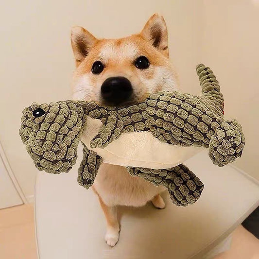 🦖 Dino Squeaky Plush Toy for Dogs 🐾 | Soft & Cuddly Jurassic Fun - DD PET