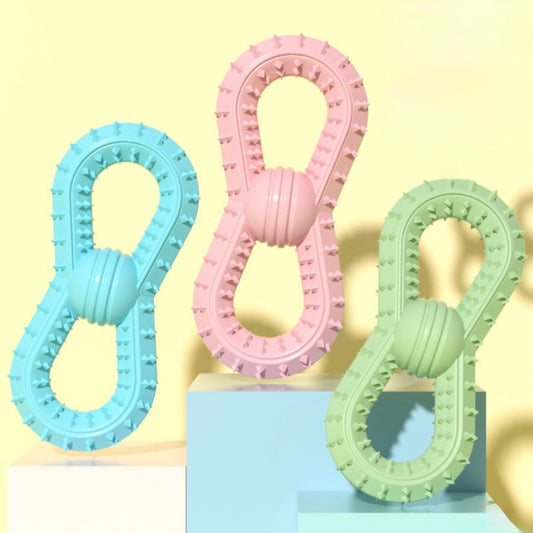 ♾️ TPR Infinity Chew Toy for Dogs 🐾 | Durable, Fun & Dental-Friendly - DD PET