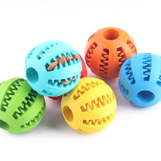 🍖 Rubber Treat Dispensing Dog Ball | Chew, Clean & Feed in One! - DD PET
